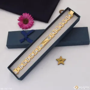 1 Gram Gold Plated Jaguar With Diamond Awesome Design Bracelet For Men - Style C785