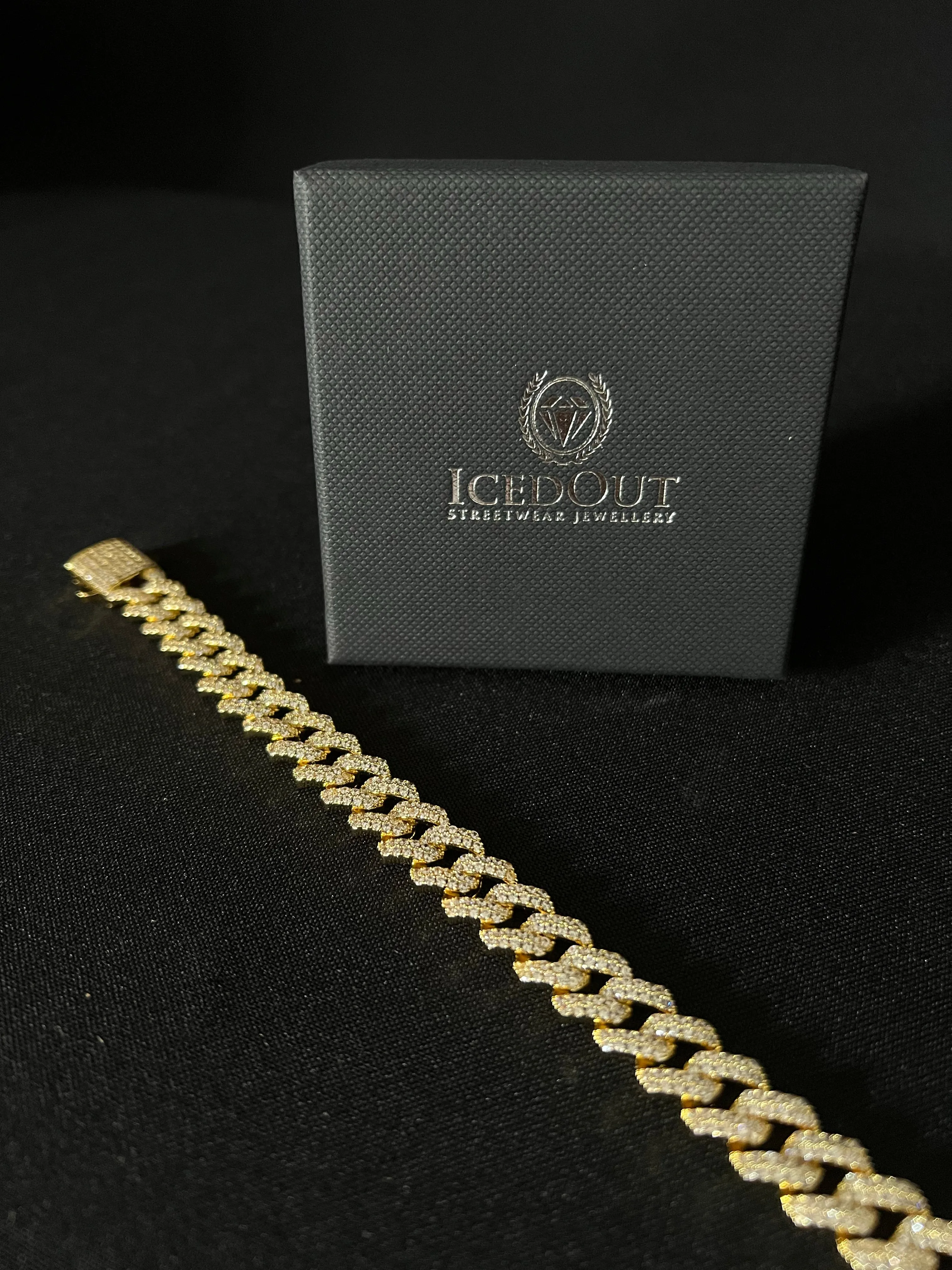 12MM Miami bracelet - Gold