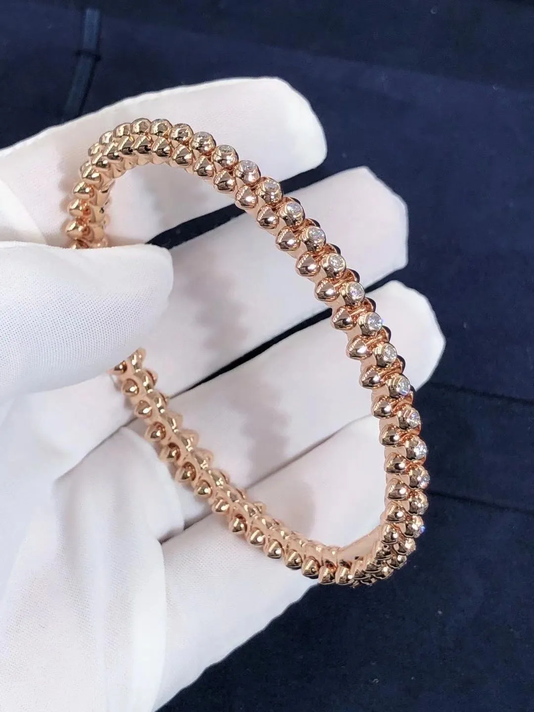 3.5CT Clash Diamond Bangle 18K Gold