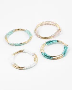 Bead Stretch Bracelet Set of 3