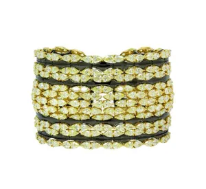 Etho Maria 37.45 CT Yellow Diamond Elegance Bangle Bracelet