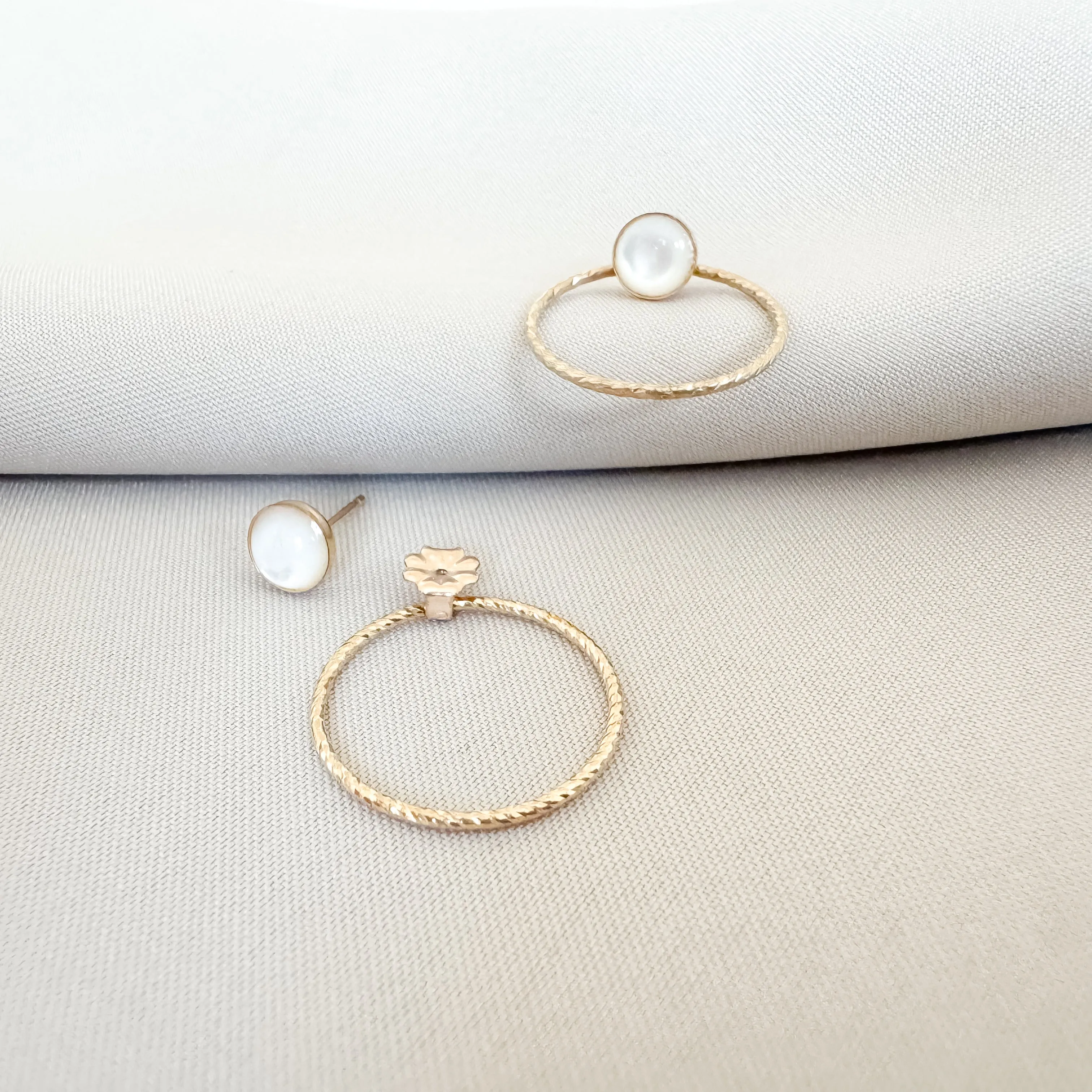 Gem Stud Hoop