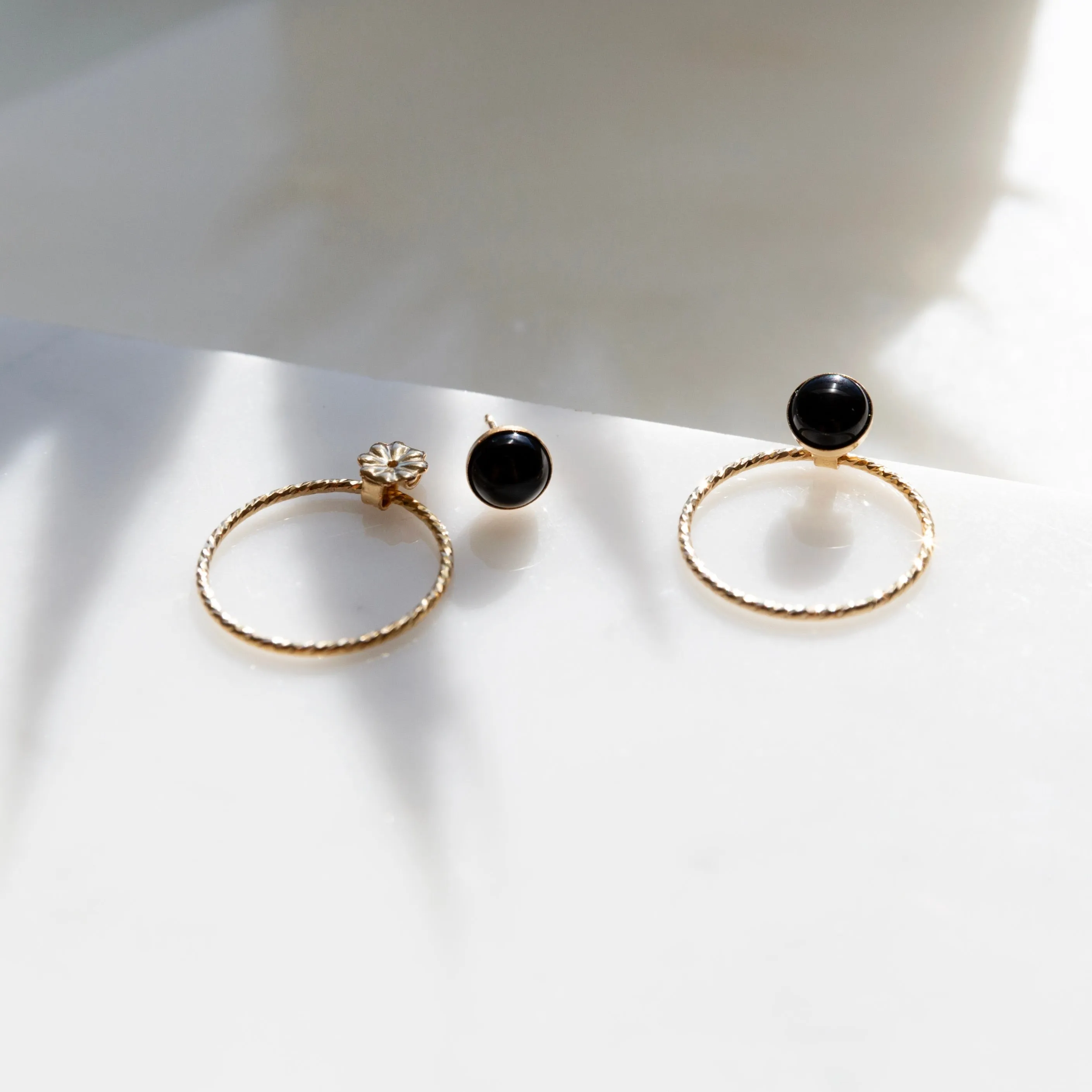 Gem Stud Hoop