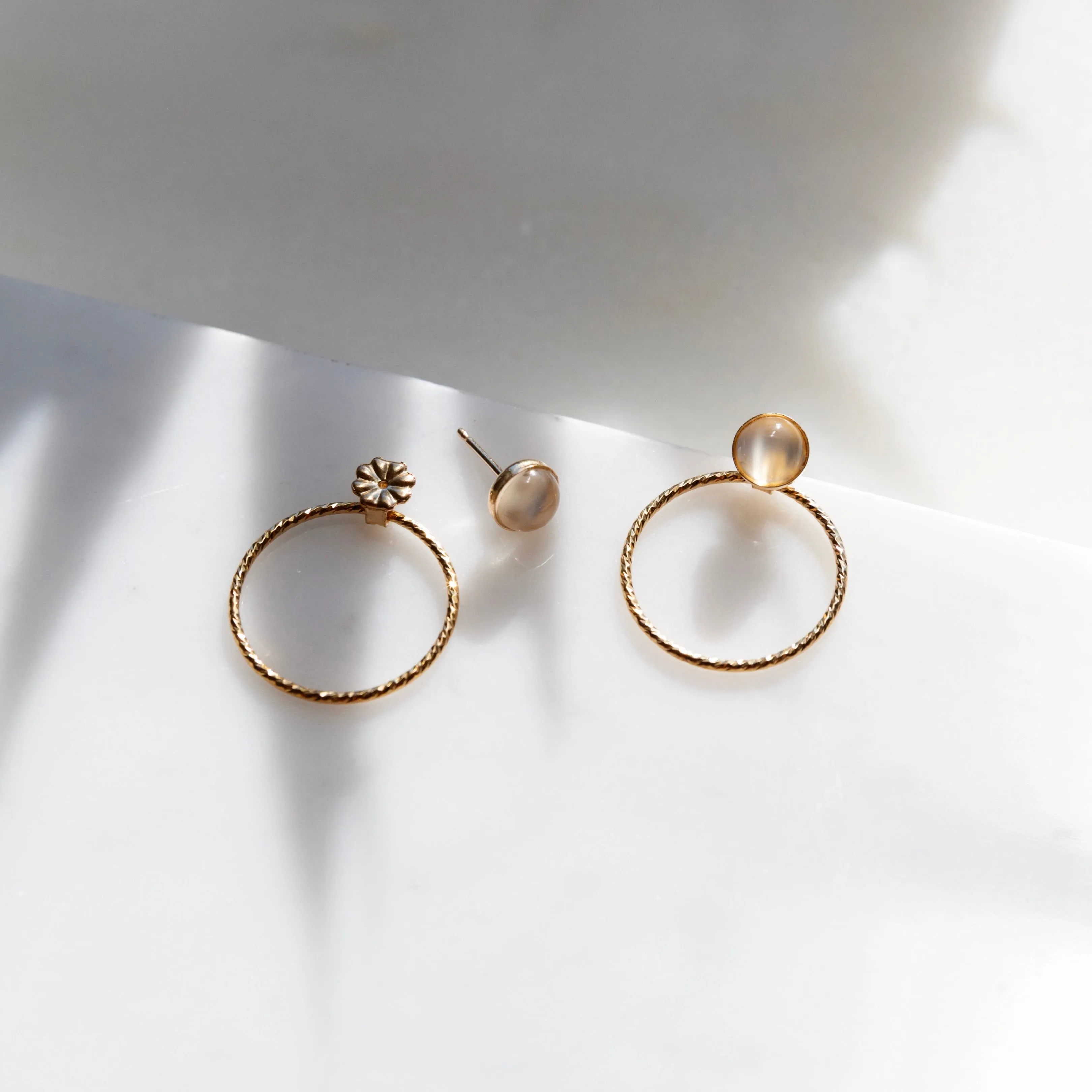 Gem Stud Hoop