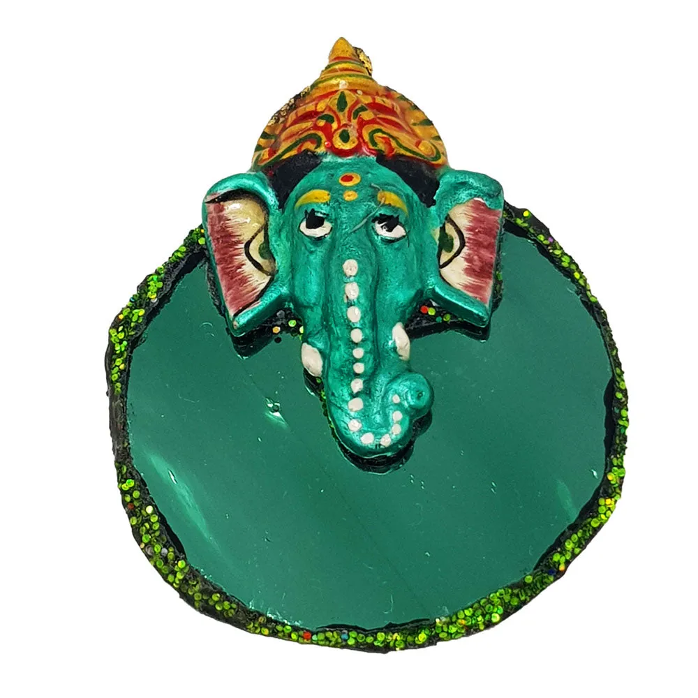 GREEN ELEPHANT BROOCH - GG
