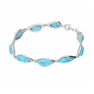 MILENA Bracelet Silver and Turquoise Stones