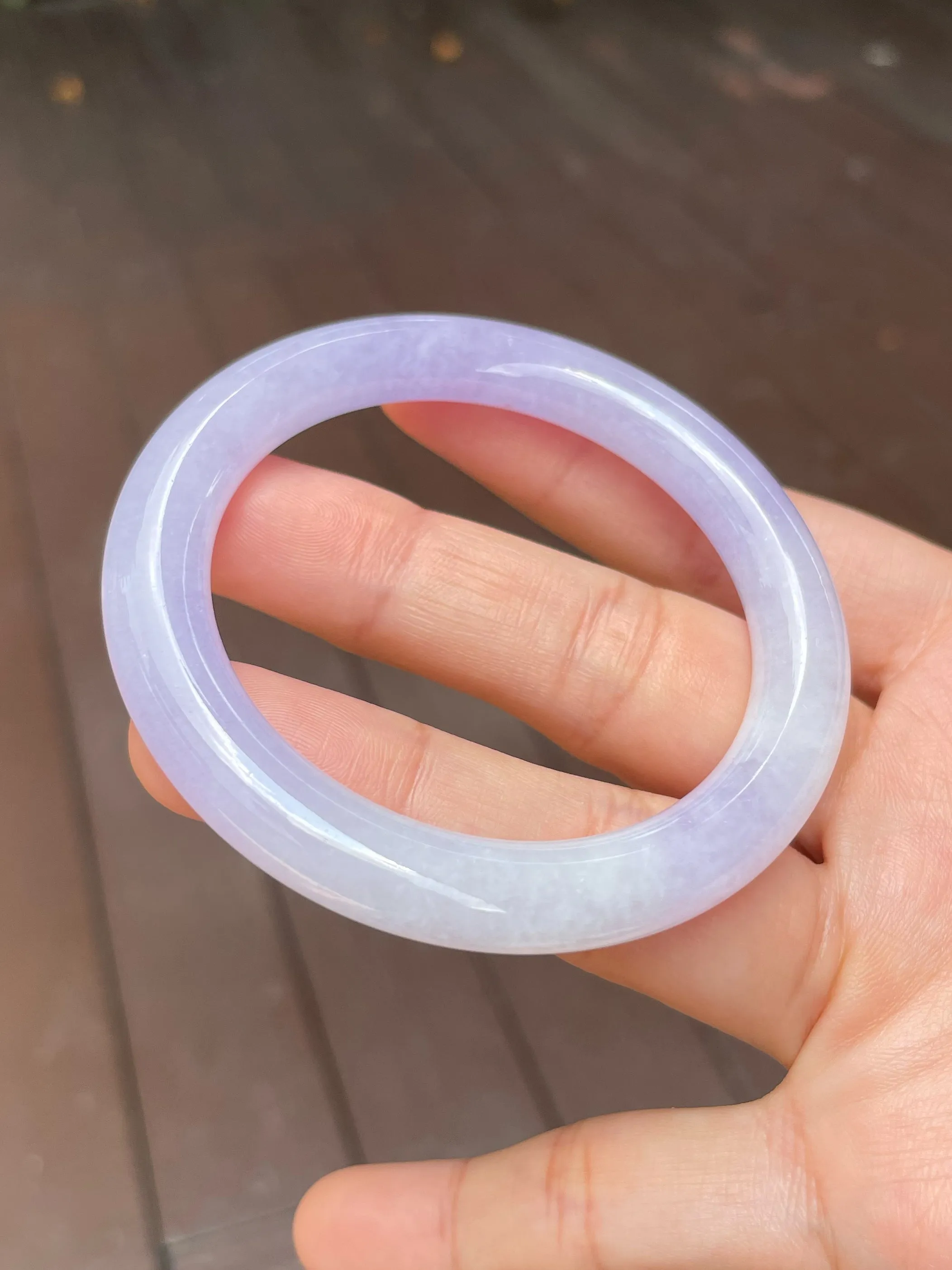 Pink Lavender Jade Bangle | 55mm (NJBA105)