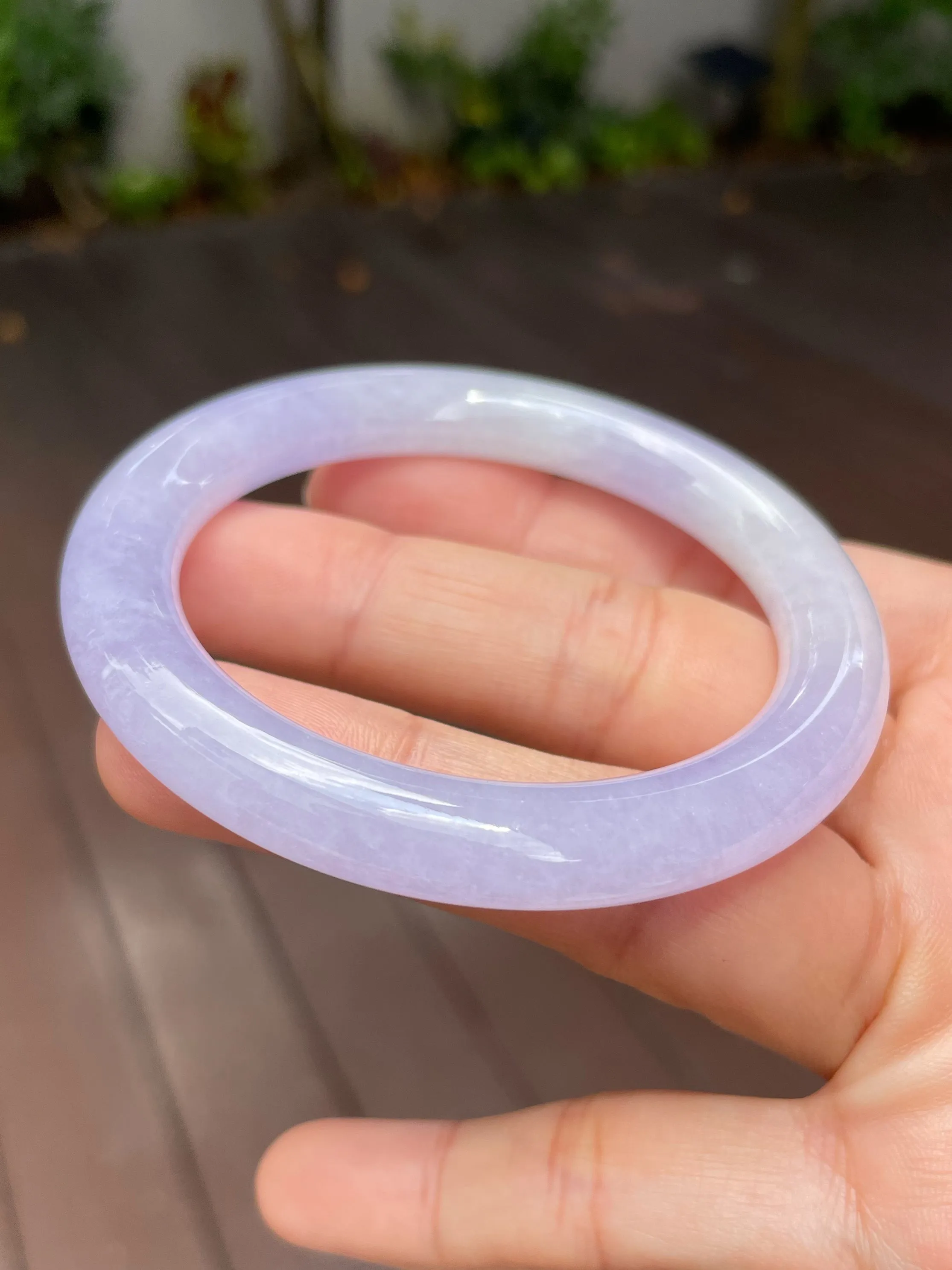 Pink Lavender Jade Bangle | 55mm (NJBA105)