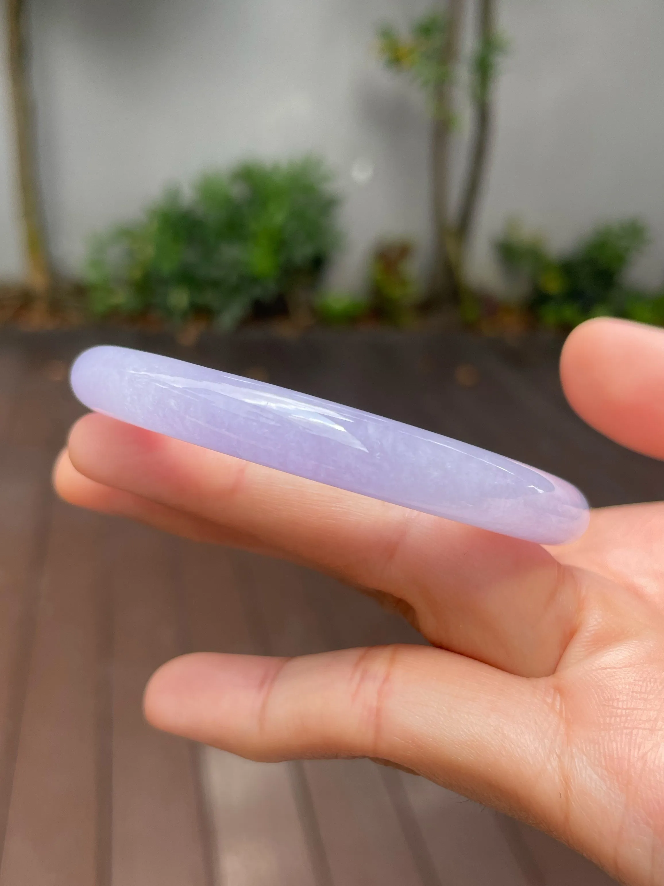 Pink Lavender Jade Bangle | 55mm (NJBA105)
