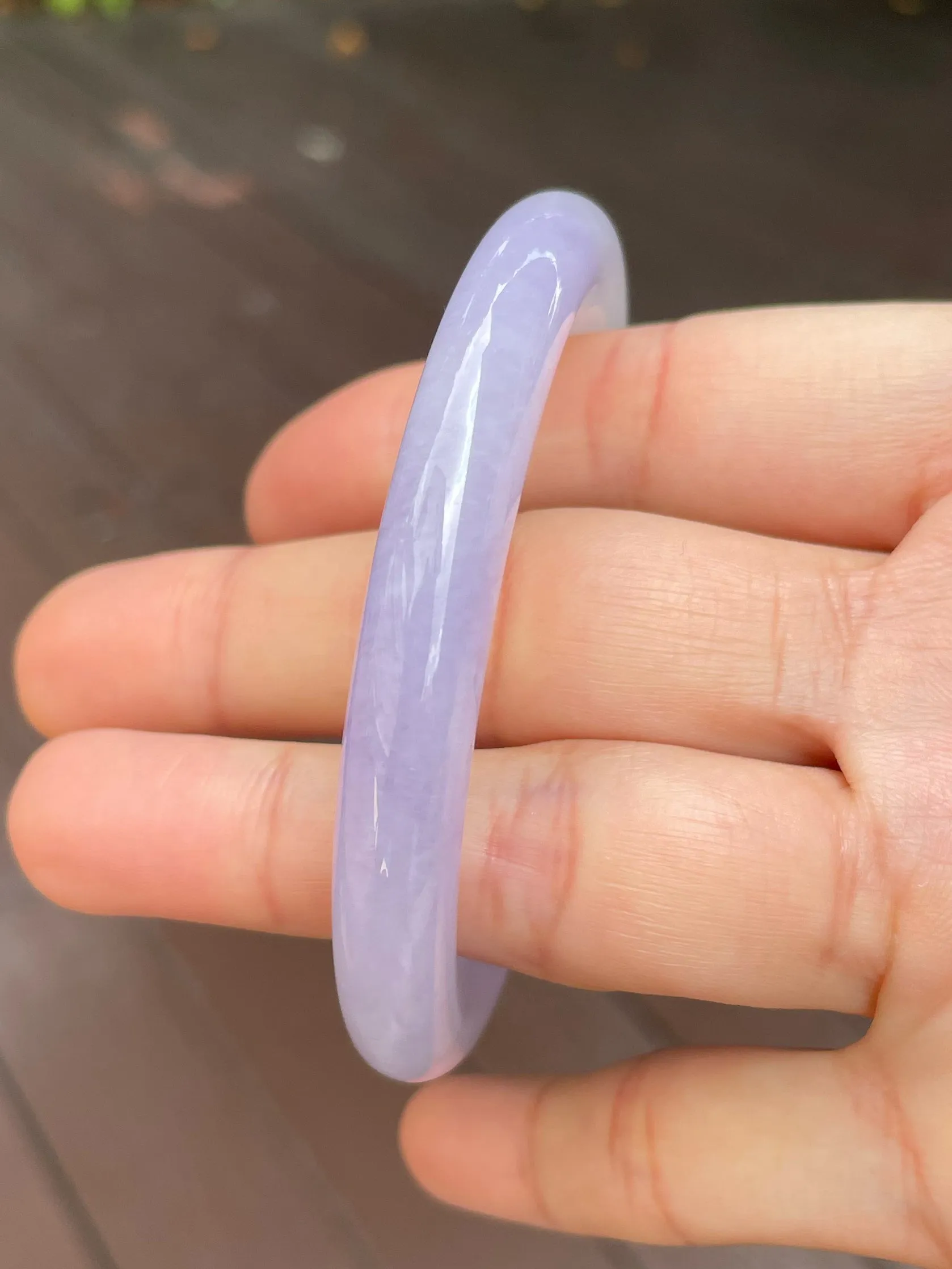 Pink Lavender Jade Bangle | 55mm (NJBA105)