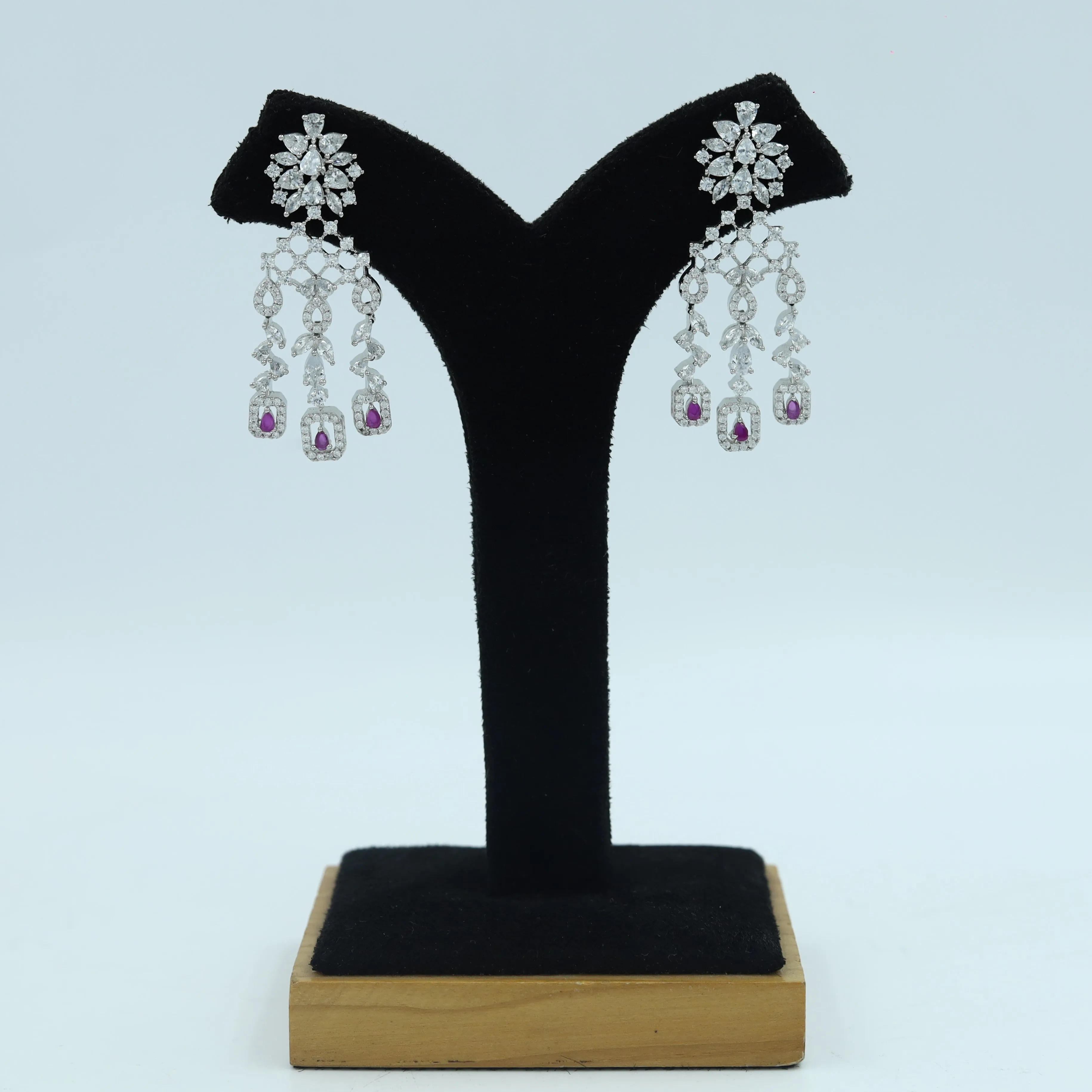 Round Neck Zircon/AD Necklace Set 6016-68