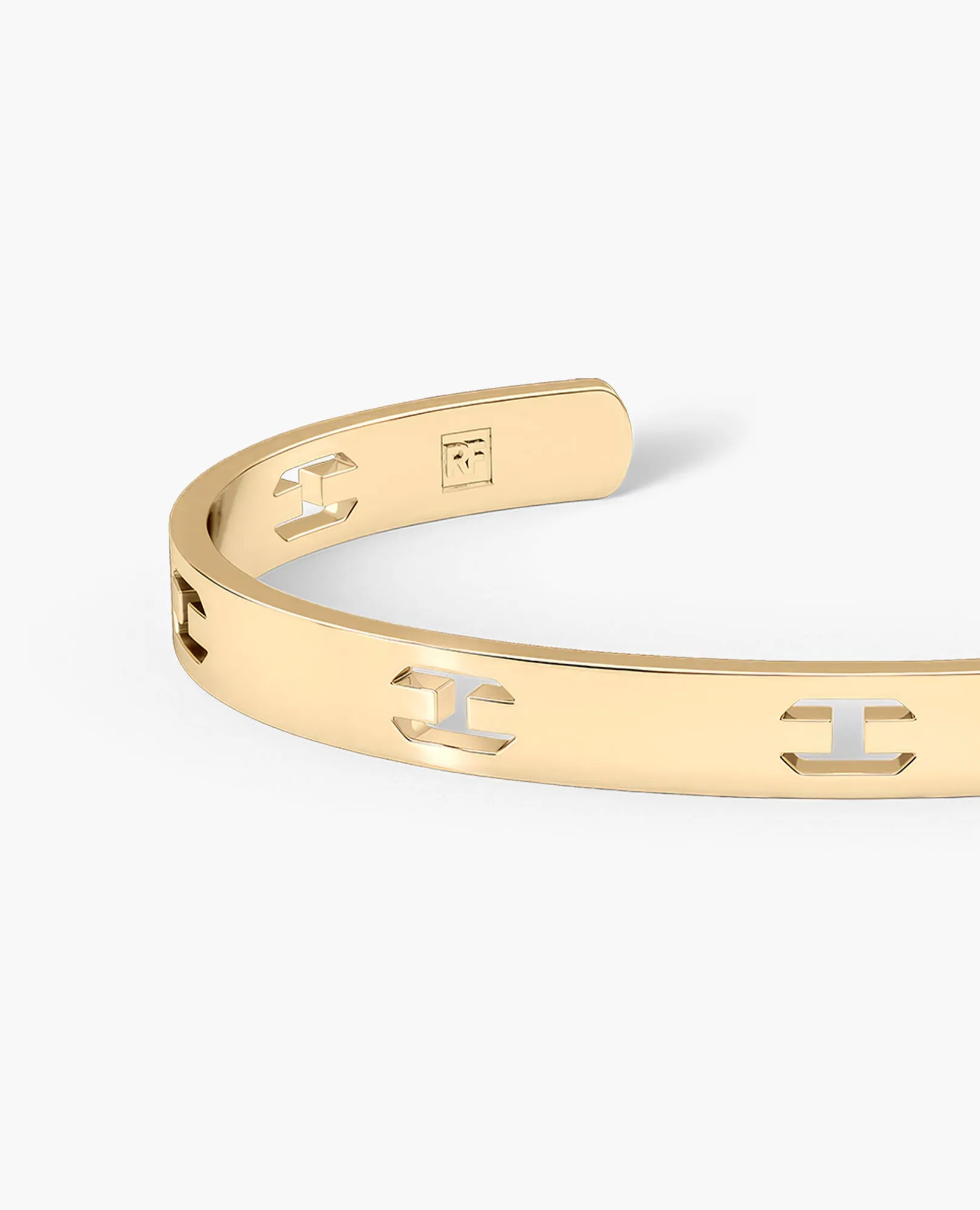 SHADOW BRIGGS Gold Cuff Bangle Bracelet