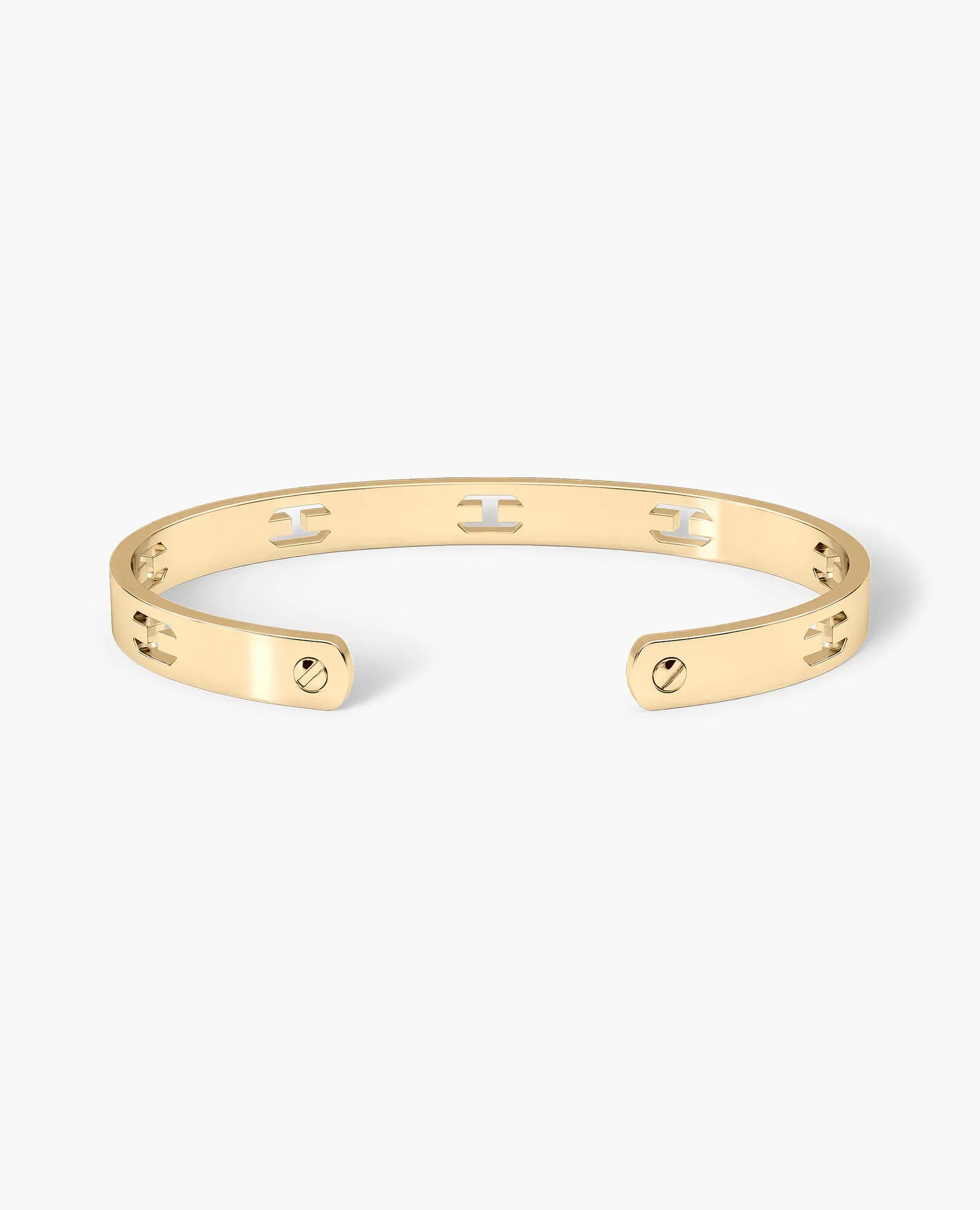 SHADOW BRIGGS Gold Cuff Bangle Bracelet