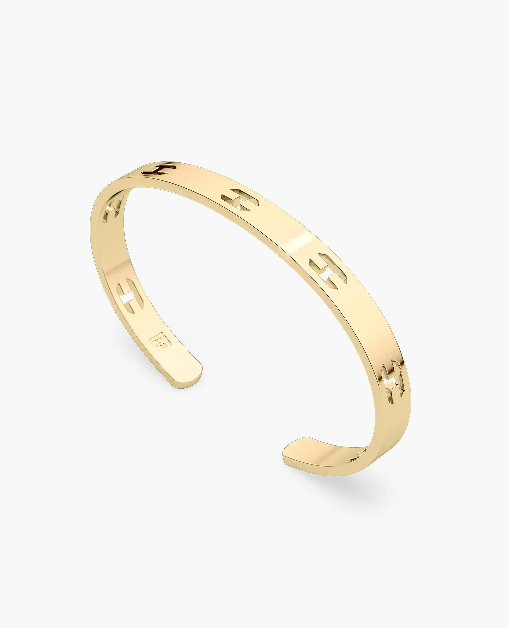 SHADOW BRIGGS Gold Cuff Bangle Bracelet