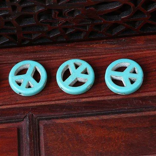 Turquoise 15mm Round Beads Single Strand for DIY Jewelry