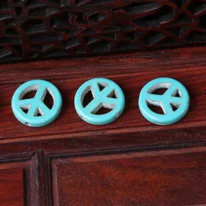 Turquoise 15mm Round Beads Single Strand for DIY Jewelry